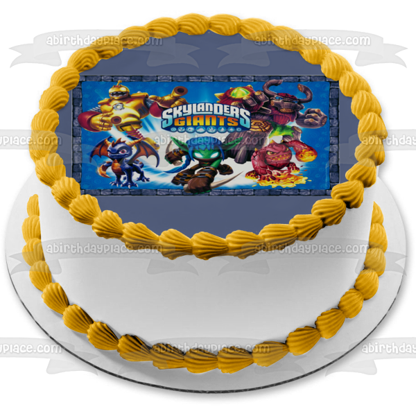 Imagen comestible para tarta de Skylanders Giants Bouncer y Tree Rex ABPID04344 