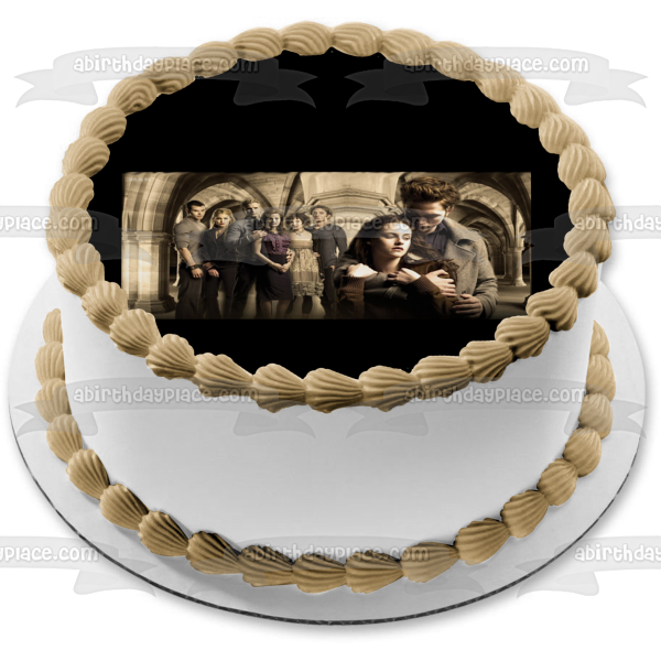 The Twilight Saga New Moon Bella Swan and Edward Cullen Edible Cake Topper Image ABPID04270