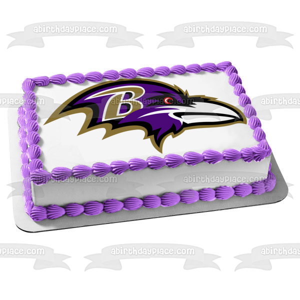 Baltimore Ravens Professional American Football Team Edible Cake Topper Image ABPID04271