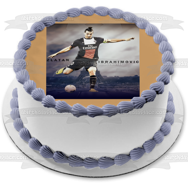 Zlatan Ibrahimovic Swedish Professional Footballer Edible Cake Topper Image ABPID04274