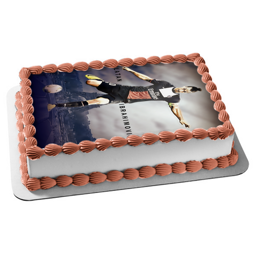 Zlatan Ibrahimovic Swedish Professional Footballer Edible Cake Topper Image ABPID04274