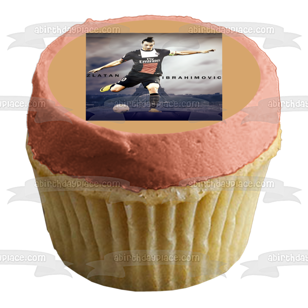 Zlatan Ibrahimovic Swedish Professional Footballer Edible Cake Topper Image ABPID04274