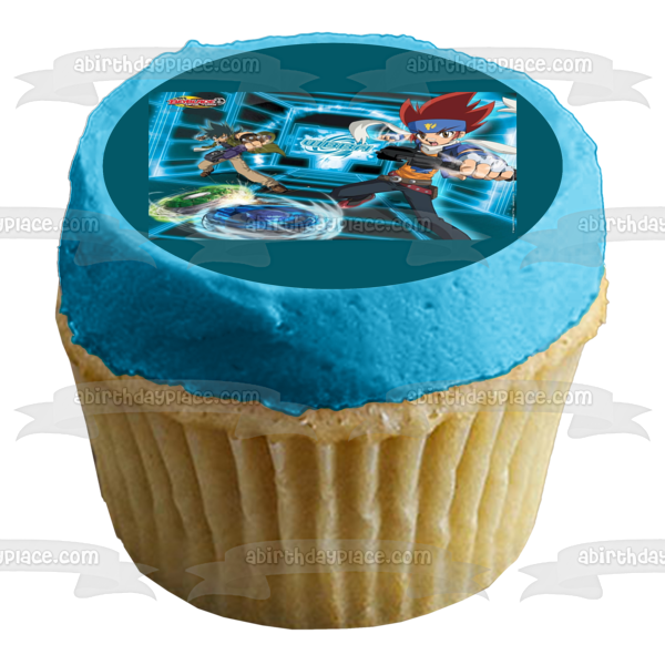 EDIBLE Beyblade Personalized 7.5in Circle Wafer Cake Topper Image Decoration  | eBay