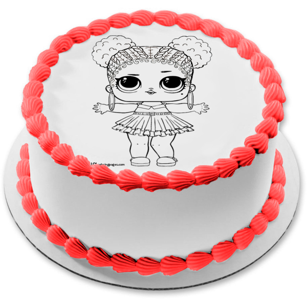 LOL. Surprise Big Surprise Purple Queen Edible Cake Topper Image ABPID04407