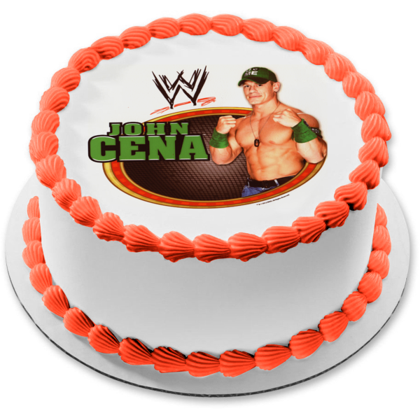 WWE John Cena - Decoración comestible para tarta de lucha libre profesional, imagen ABPID04412 