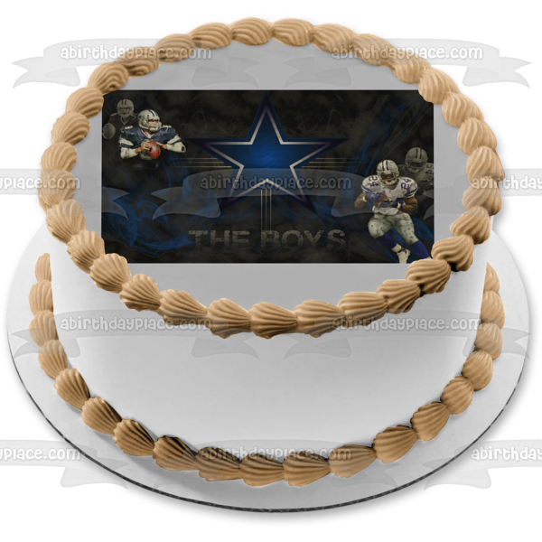 Dallas Cowboys Professional American Football Team the Boys Edible Cake Topper Image ABPID04414