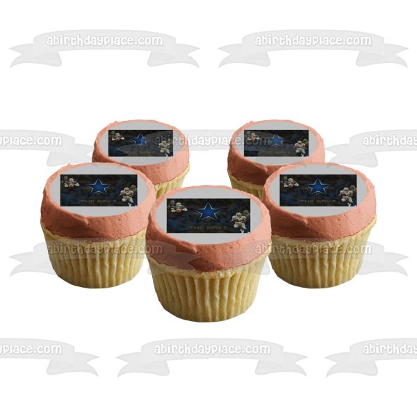 Dallas Cowboys Professional American Football Team the Boys Edible Cake Topper Image ABPID04414