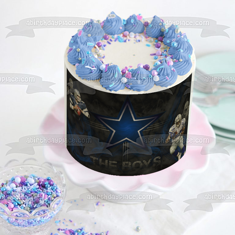 Dallas Cowboys Professional American Football Team the Boys Edible Cake Topper Image ABPID04414