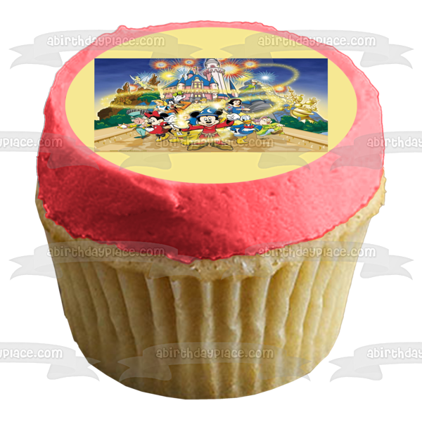 Disneyland Mickey Mouse Donald Duck Edible Cake Topper Image ABPID04508