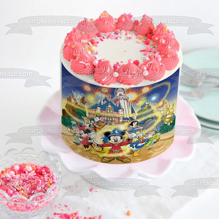 Disneyland Mickey Mouse Donald Duck Edible Cake Topper Image ABPID04508