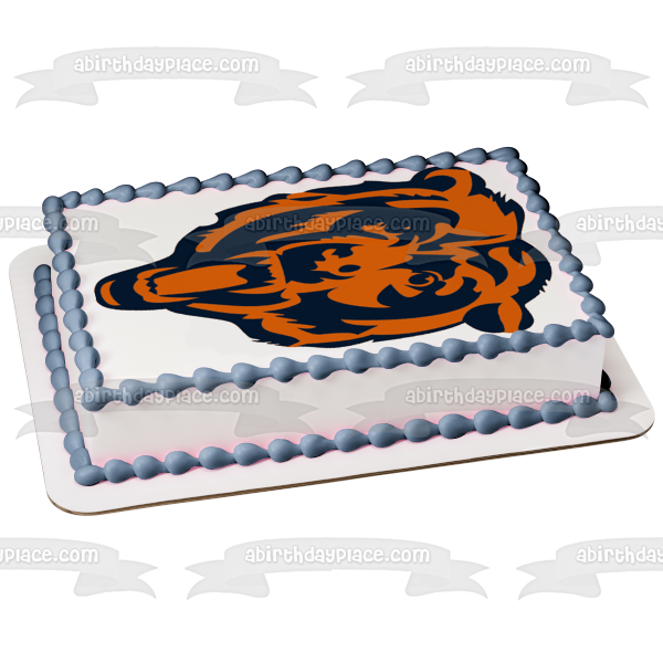 Imagen comestible para tarta con logotipo de los Chicago Bears de la NFL ABPID04511 