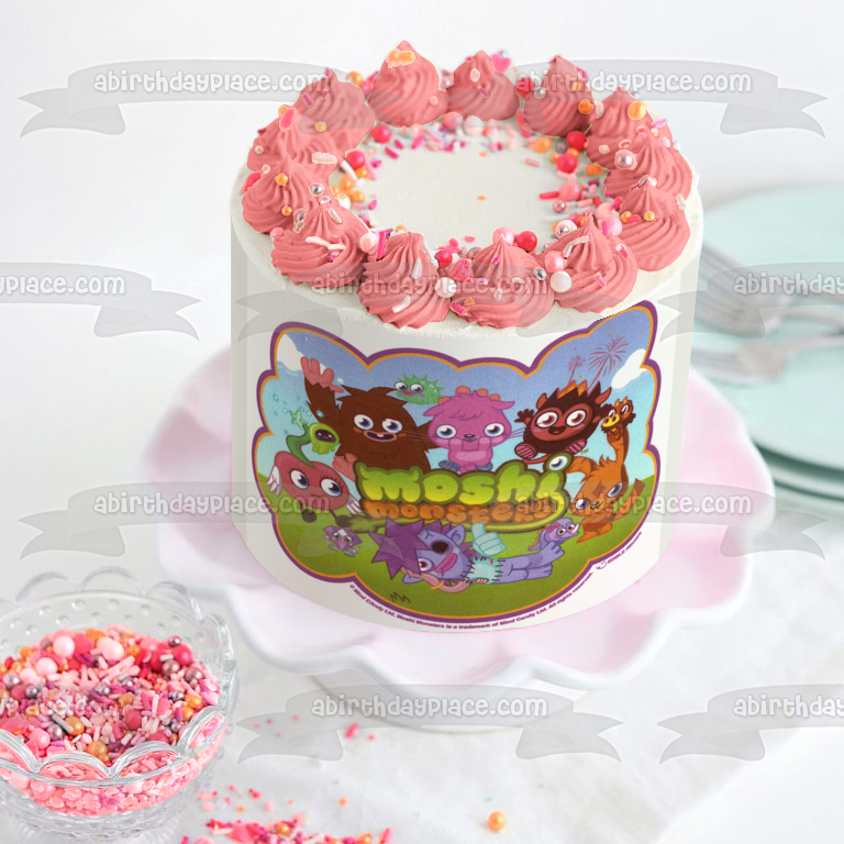 Moshi Monsters the Movie Poppet Katsuma Luvli and Furi Edible Cake Topper Image ABPID04457