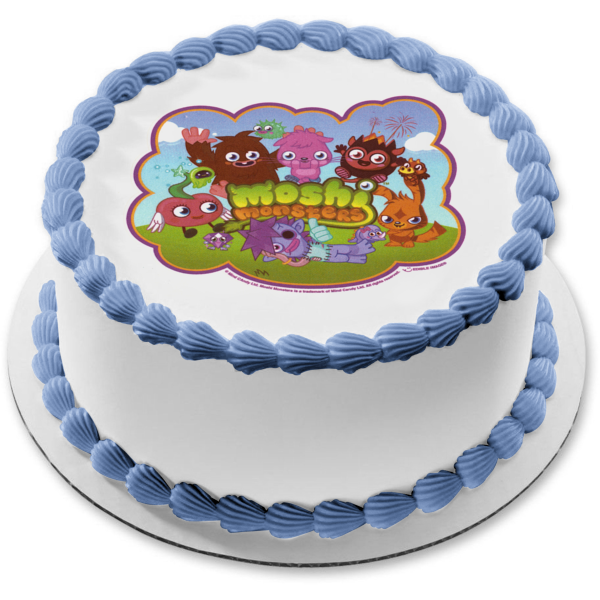 Moshi Monsters the Movie Poppet Katsuma Luvli and Furi Edible Cake Topper Image ABPID04457