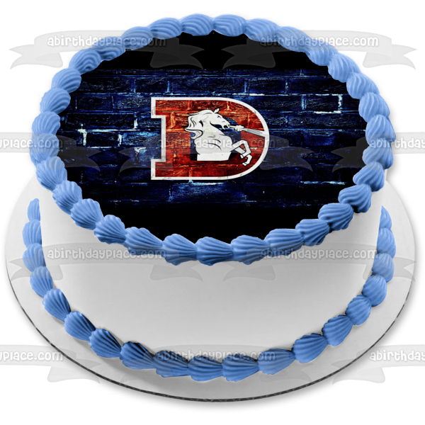 Denver Broncos Professional American Football Team Based In Denver Colorado Edible Cake Topper Image ABPID04473