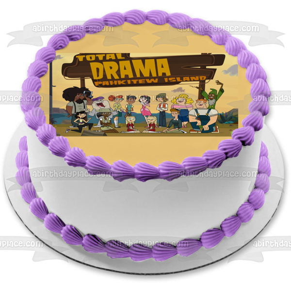 Total Drama Isla Pahkitew Amy y Samey Imagen comestible para decoración de tarta ABPID04479 