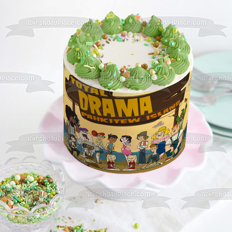 Total Drama Pahkitew Island Amy and Samey Edible Cake Topper Image ABPID04479