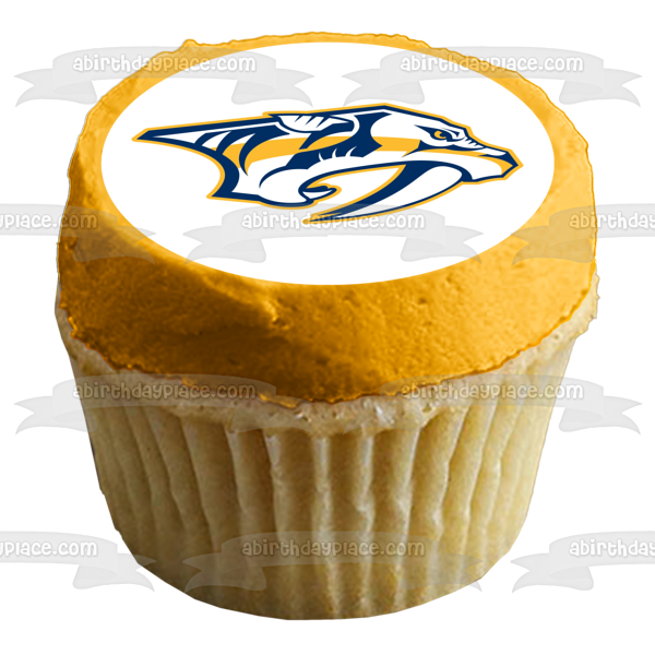 Nashville Predators Equipo profesional de hockey sobre hielo Nashville Tennessee Preds Imagen comestible para tarta ABPID04486 