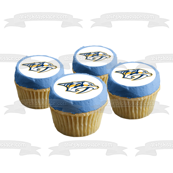 Nashville Predators Equipo profesional de hockey sobre hielo Nashville Tennessee Preds Imagen comestible para tarta ABPID04486 