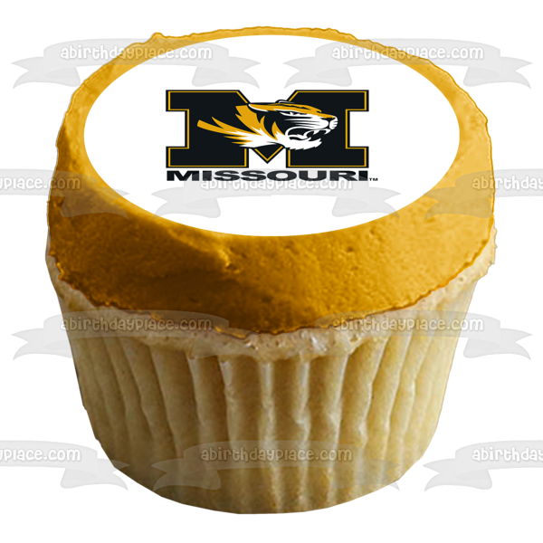 Missouri Tigers Athletics Sports Teams University of Missouri Logo Edible Cake Topper Image ABPID04713