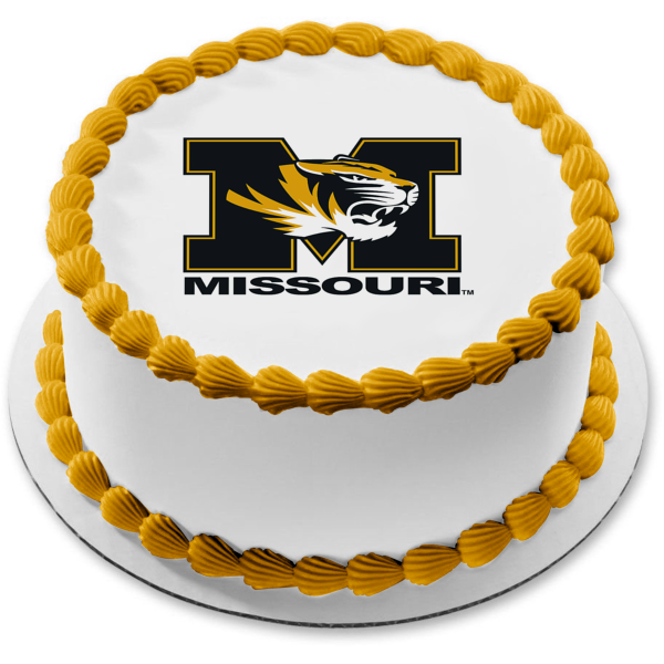 Missouri Tigers Athletics Sports Teams University of Missouri Logo Edible Cake Topper Image ABPID04713