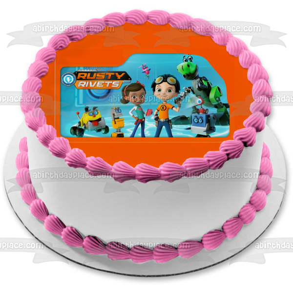 Rusty Rivets Ruby Ramirez Botasaur Snd Whirly Imagen comestible para decoración de tarta ABPID04642 