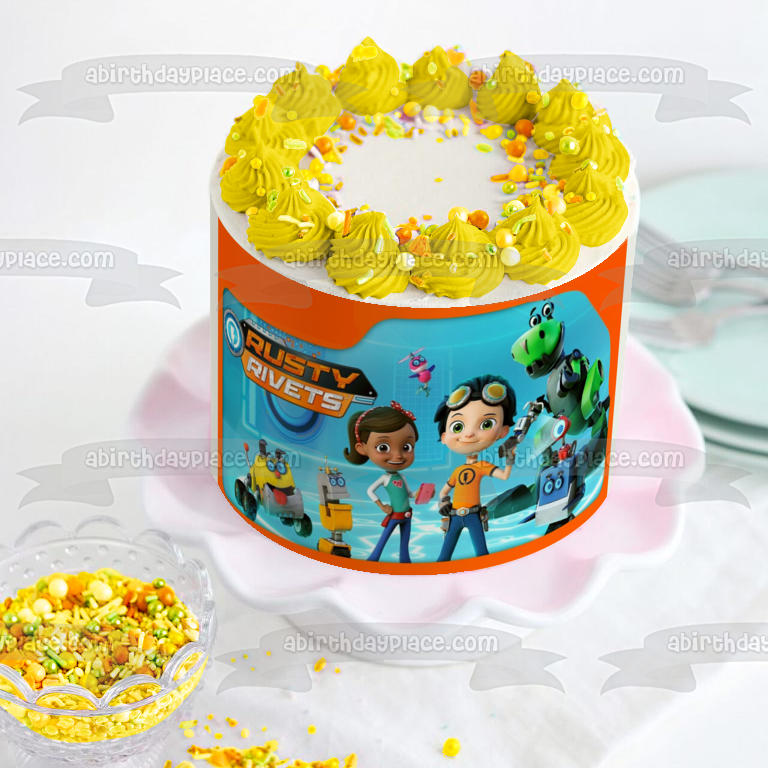 Rusty Rivets Ruby Ramirez Botasaur Snd Whirly Imagen comestible para decoración de tarta ABPID04642 