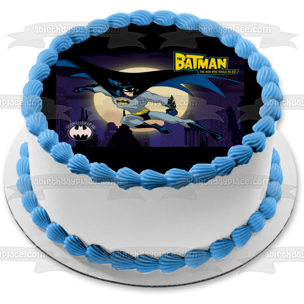 The Batman the Man Who Would Be Bat Edible Cake Topper Image ABPID04733