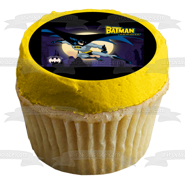 The Batman the Man Who Would Be Bat Edible Cake Topper Image ABPID04733