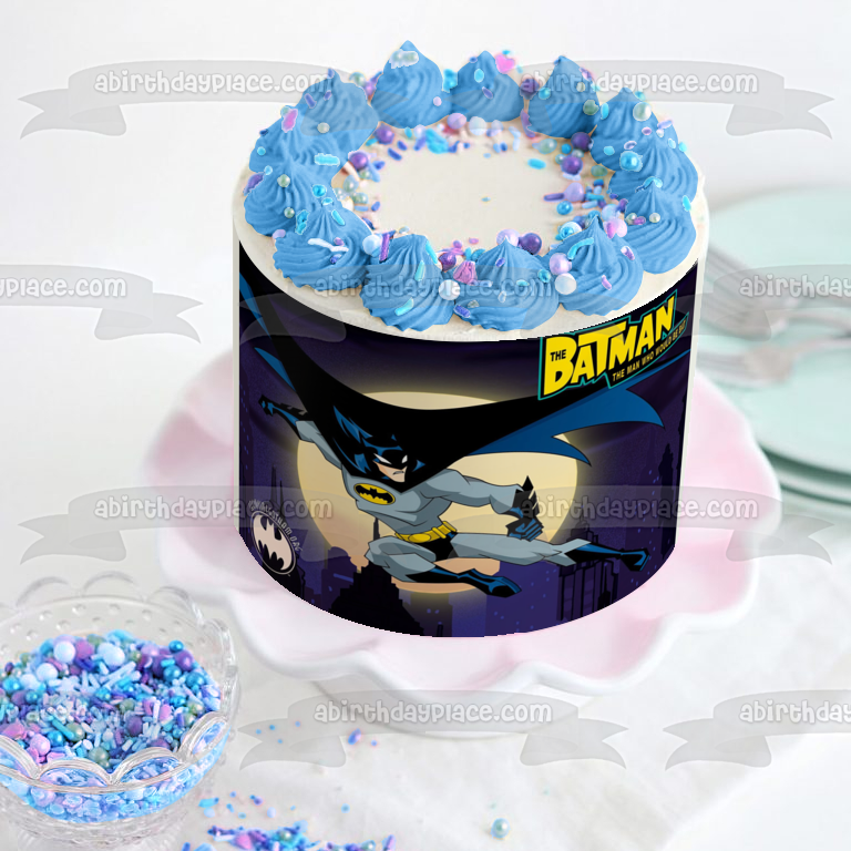 The Batman the Man Who Would Be Bat Edible Cake Topper Image ABPID04733