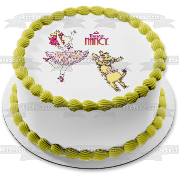 Fancy Nancy Clancy Frenchy 2005 Libro de imágenes para niños Jane O'Connor Robin Preiss Glasser Edible Cake Topper Imagen ABPID04783 