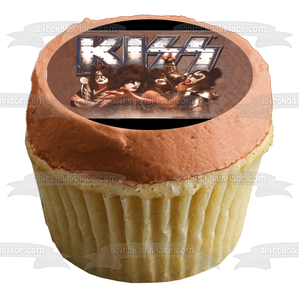 Imagen comestible para tarta con logotipo de Kiss American Rock Band ABPID04820 