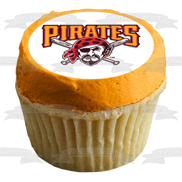 Pittsburgh Pirates Logo American Professional Baseball Team Pittsburgh Pennsylvania Edible Cake Topper Image ABPID04933