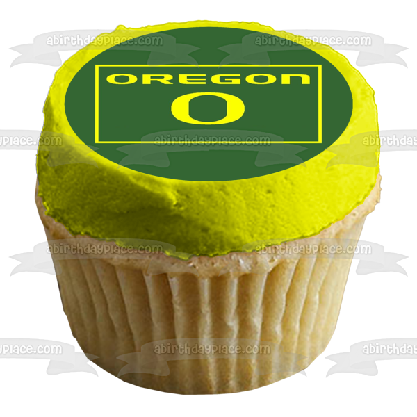 Oregon Ducks Universidad de Oregon Equipos Atléticos Logotipo alternativo Deportes universitarios NCAA Imagen comestible para tarta ABPID04967 