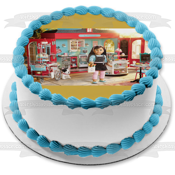 American Girl Grace Thomas Bistro Shopping Edible Cake Topper Image ABPID04869