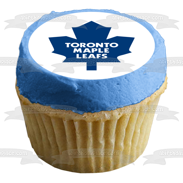 Toronto Maple Leafs Logo Equipo profesional de hockey sobre hielo Toronto Ontario Imagen comestible para tarta ABPID04871 