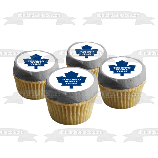 Toronto Maple Leafs Logo Equipo profesional de hockey sobre hielo Toronto Ontario Imagen comestible para tarta ABPID04871 