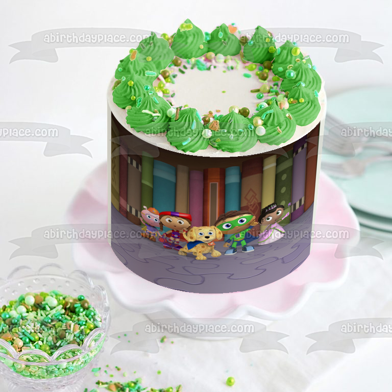 Super Why Woofster Princesa Presto Caperucita Roja y Cerdito Adorno comestible para tarta Imagen ABPID05005 