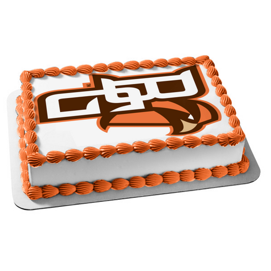 Imagen comestible para tarta con logotipo de atletismo de la Universidad Estatal de Bowling Green ABPID04891 