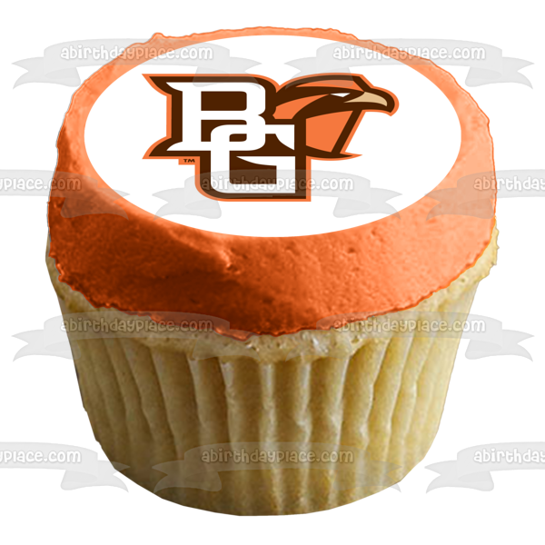 Imagen comestible para tarta con logotipo de atletismo de la Universidad Estatal de Bowling Green ABPID04891 