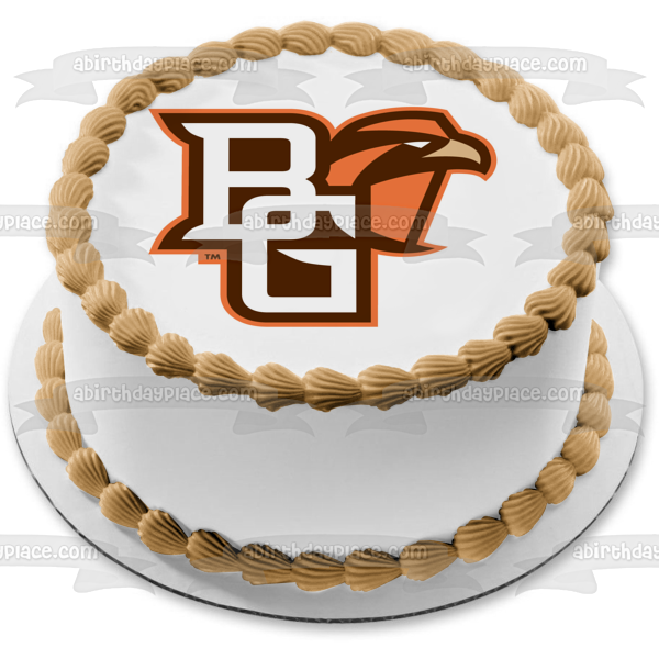 Imagen comestible para tarta con logotipo de atletismo de la Universidad Estatal de Bowling Green ABPID04891 