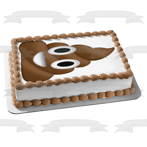Emoji Edible Icing Cake Topper 08 - Rainbow Poop – the caker online