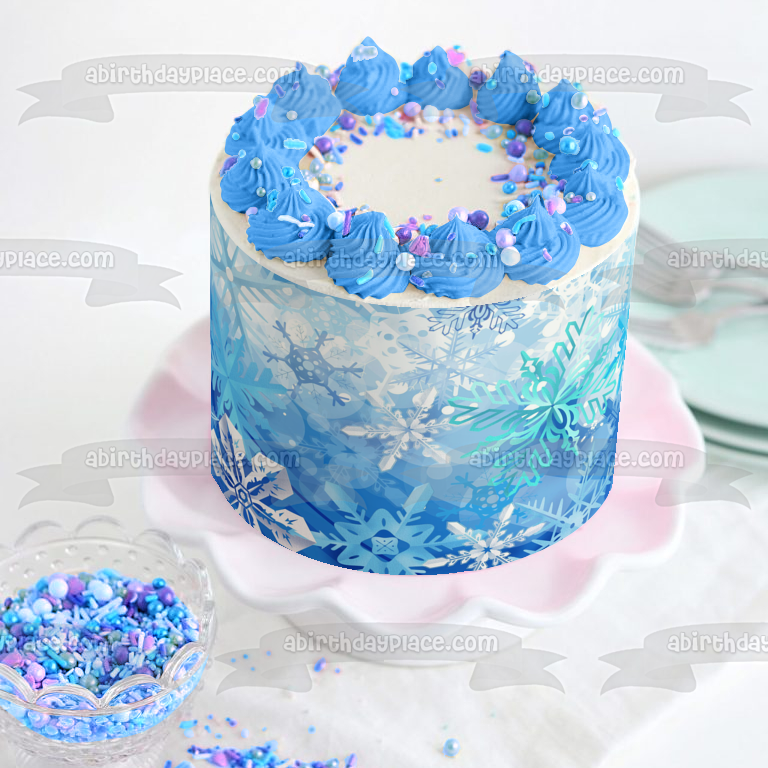 50pcs snowflake decorations edible cake toppers Hong Kong