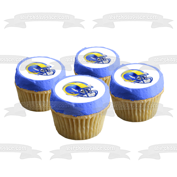 Los Angeles Chargers Helmet Edible Cake Topper Image ABPID55189