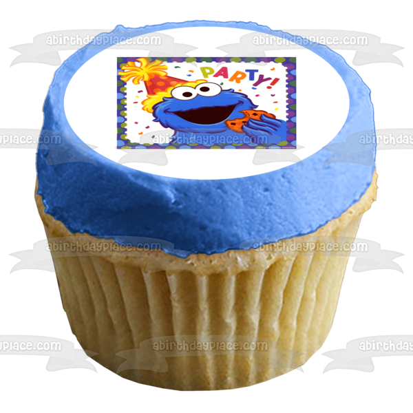 Sesame Street Cookie Monster Cake Topper, Handmade, Party Supplies – Party  Mania USA
