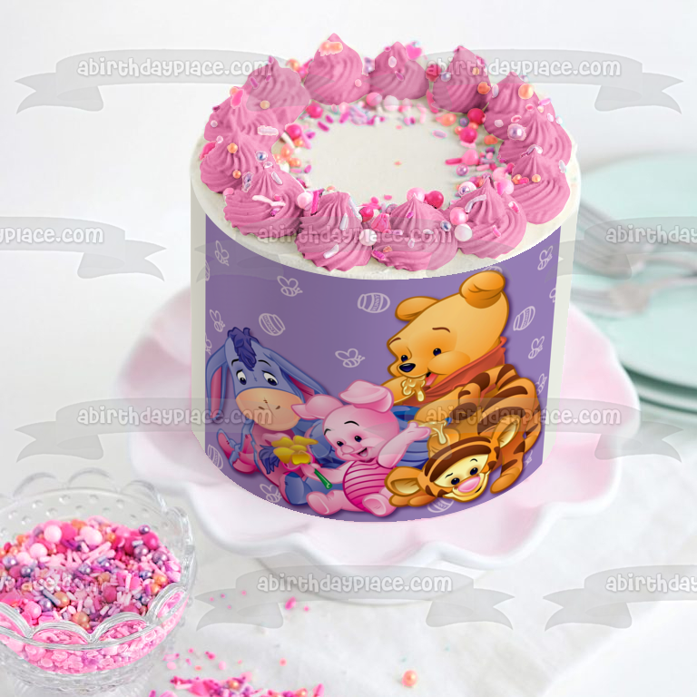 Winnie the Pooh Piglet Eeyore y Tigger adorno comestible para tarta imagen ABPID05140 