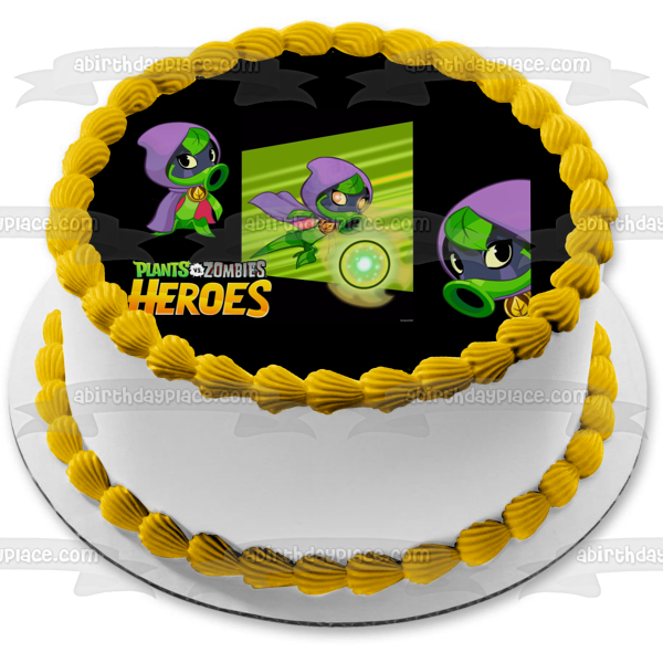 Plants Vs Zombies Heroes Green Shadow Edible Cake Topper Image ABPID05061