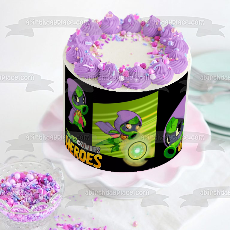 Plants Vs Zombies Heroes Green Shadow Edible Cake Topper Image ABPID05061