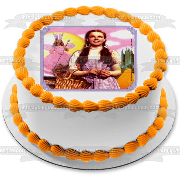 The Wizard of Oz Dorothy Toto Glinda and Emerald City Edible Cake Topper Image ABPID05165