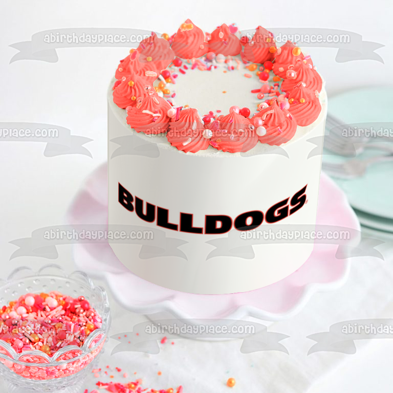 University of Georgia Bulldogs Women's Basketball Edible Cake Topper Image ABPID05198