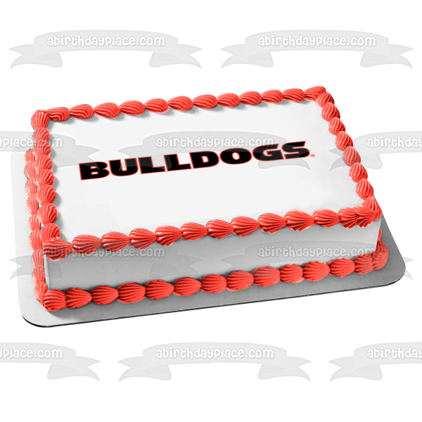 University of Georgia Bulldogs Women's Basketball Edible Cake Topper Image ABPID05198